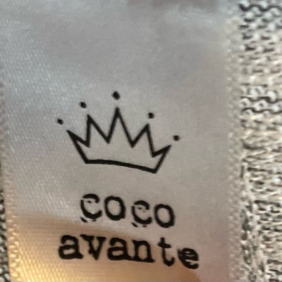 Coco Avante Gray Long Sleeve adjustable zippered neck line midi knit Dress - Picture 3 of 3